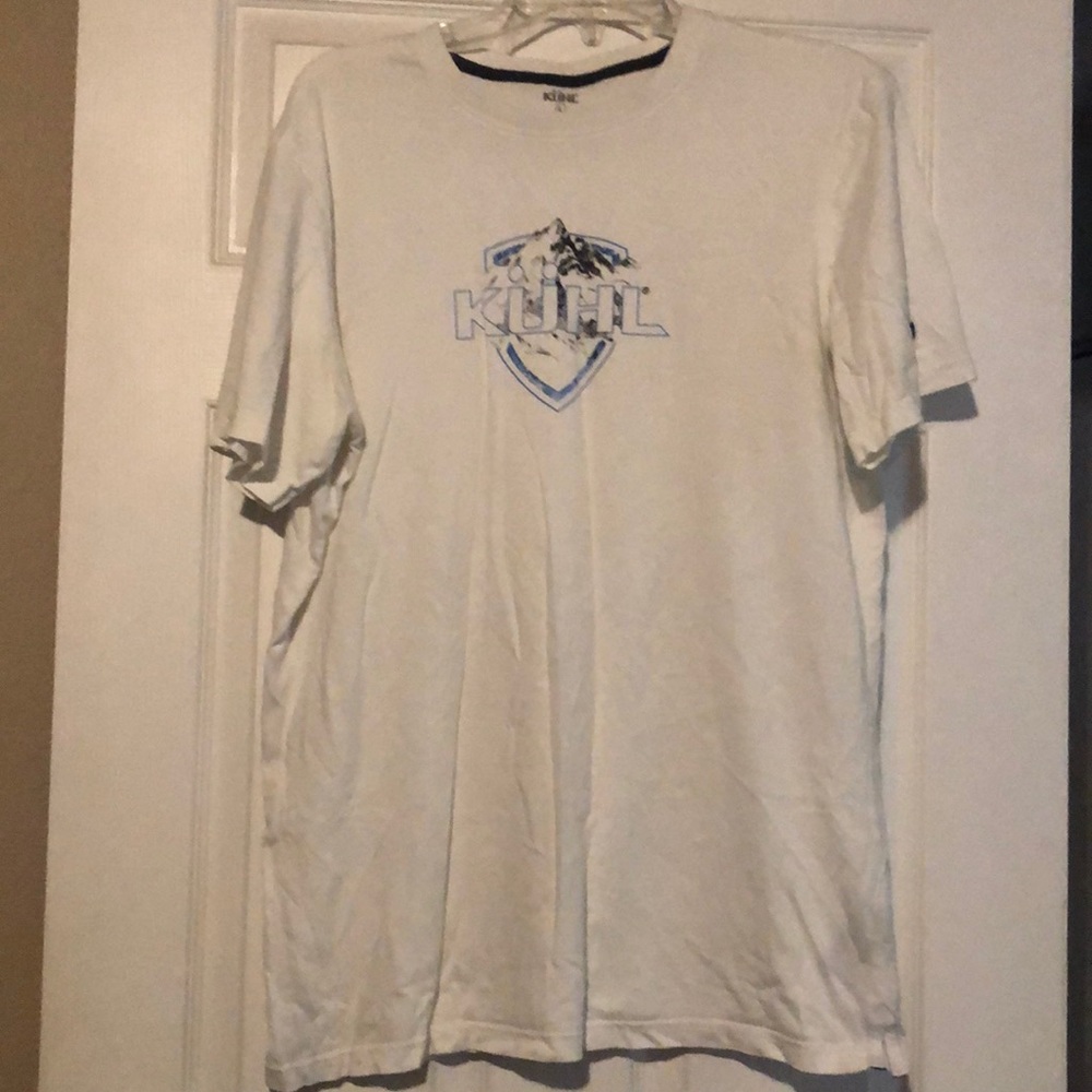 Kuhl Born in the Mountains White T-shirt Large Tall Mens